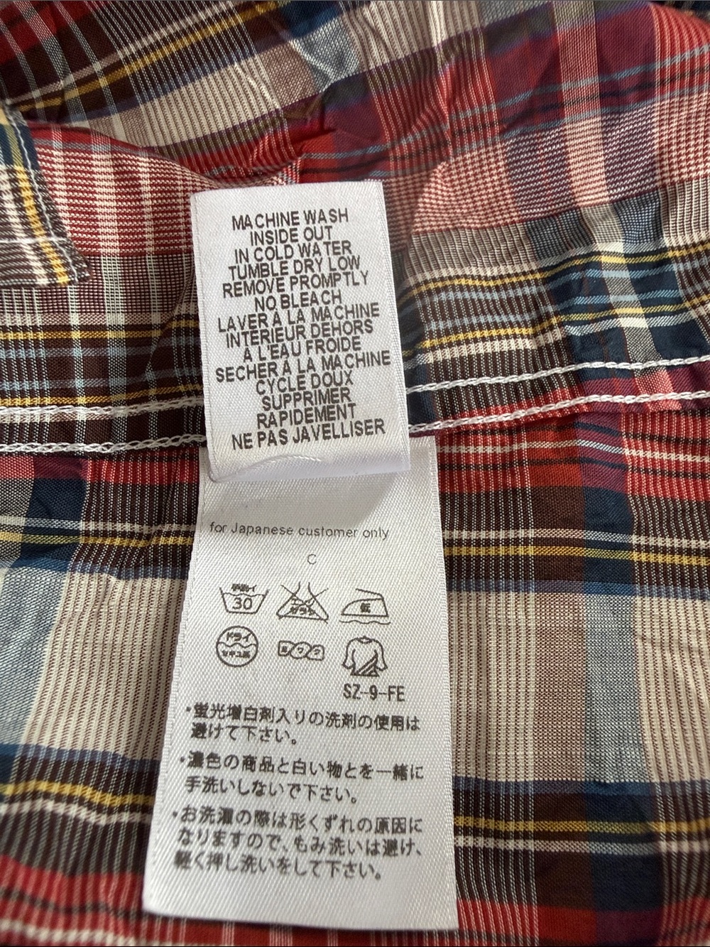 Frank & Eileen Barry Crinkle Cotton Shirt L - Picture 8 of 9